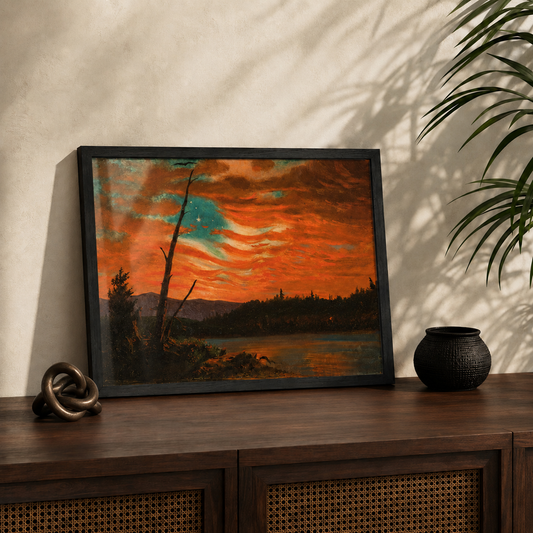 Our Banner in the Sky by Frederic Edwin Church, 1861 — Classic Framed Print