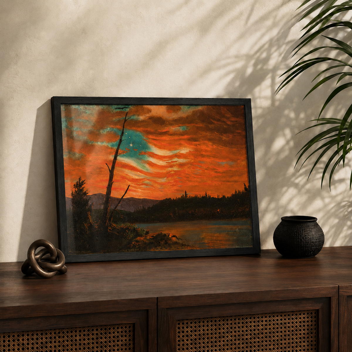 Our Banner in the Sky by Frederic Edwin Church, 1861 — Classic Framed Print
