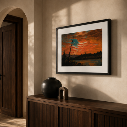 Our Banner in the Sky | Frederic Edwin Church, 1861 | Box Framed Print