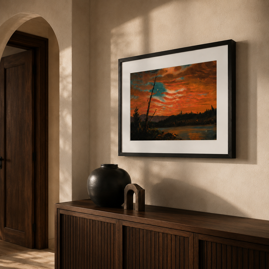 Our Banner in the Sky | Frederic Edwin Church, 1861 | Box Framed Print