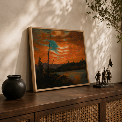 Our Banner in the Sky | Frederic Edwin Church, 1861 | Box Framed Print