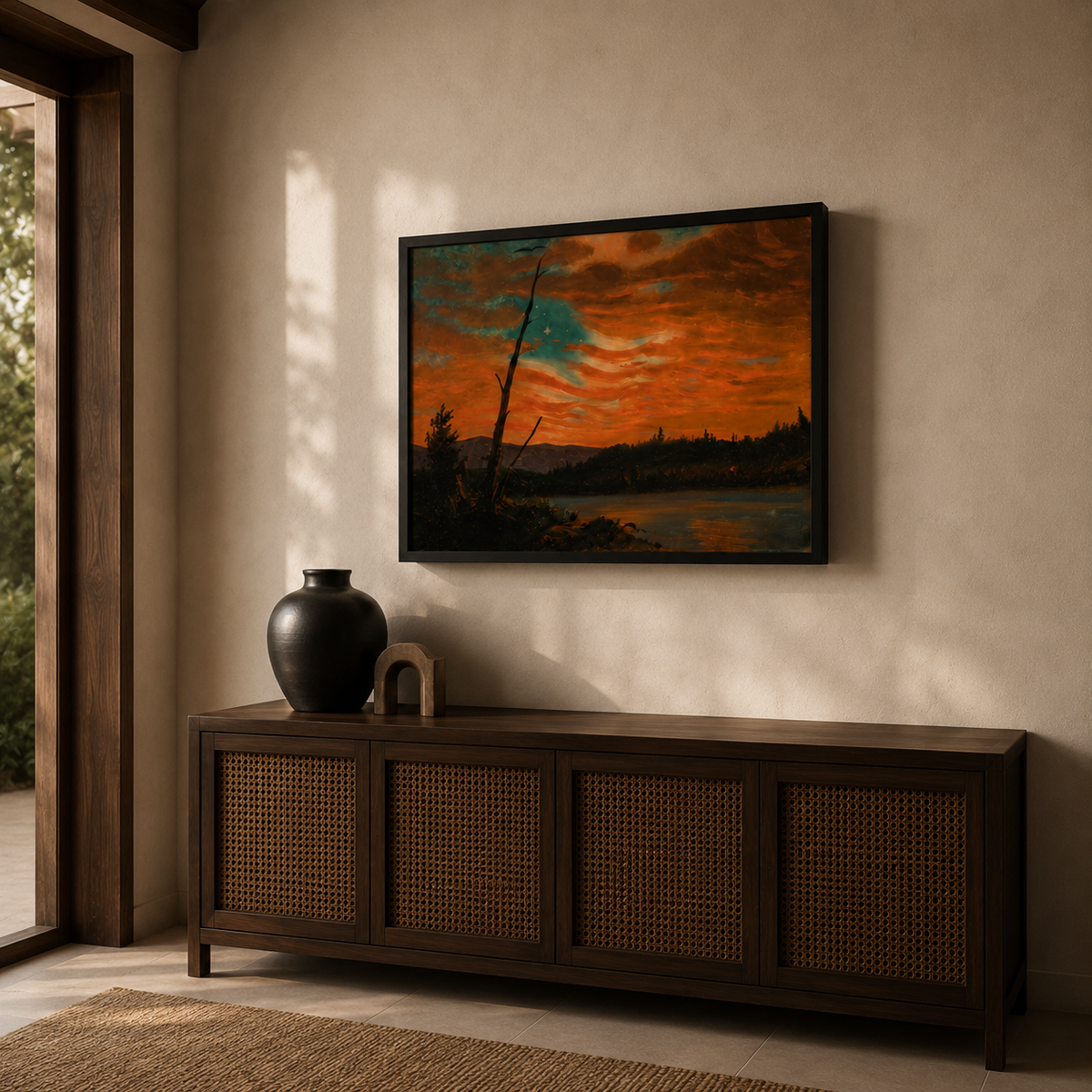 Our Banner in the Sky | Frederic Edwin Church, 1861 | Box Framed Print