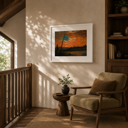 Our Banner in the Sky | Frederic Edwin Church, 1861 | Box Framed Print