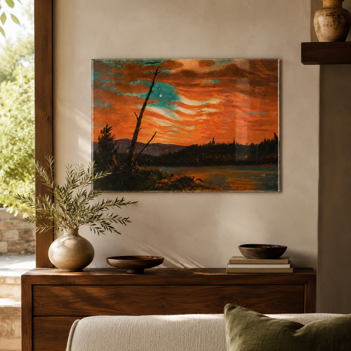 Our Banner in the Sky | Frederic Edwin Church, 1861 | Acrylic Panel