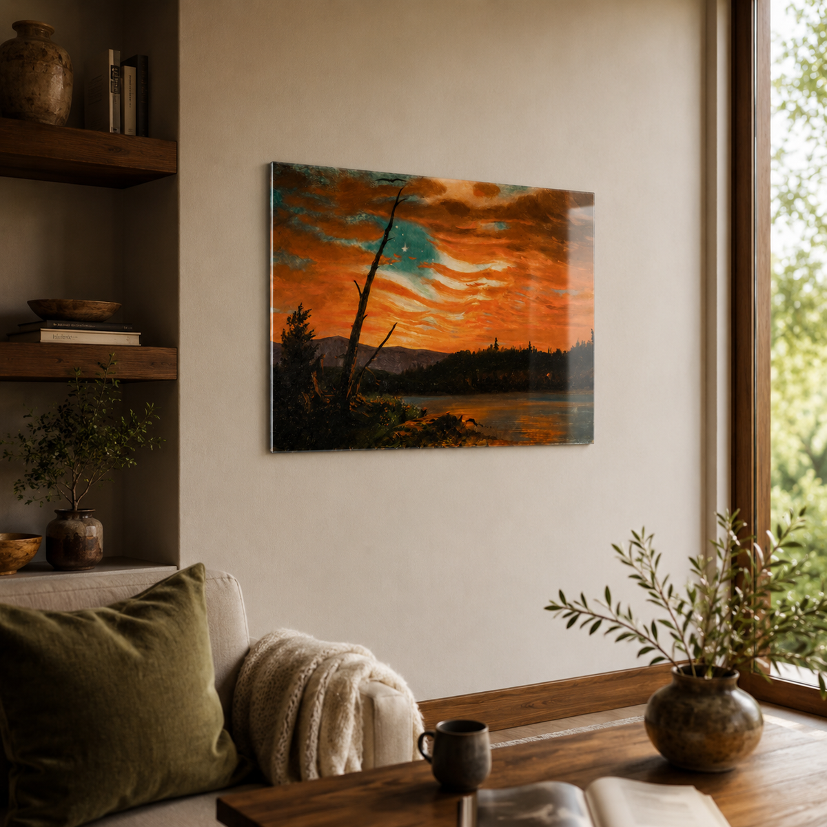 Our Banner in the Sky | Frederic Edwin Church, 1861 | Acrylic Panel