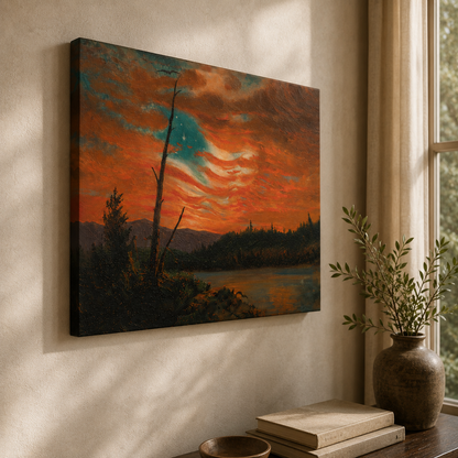 Our Banner in the Sky | Frederic Edwin Church, 1861 | Stretched Canvas Print