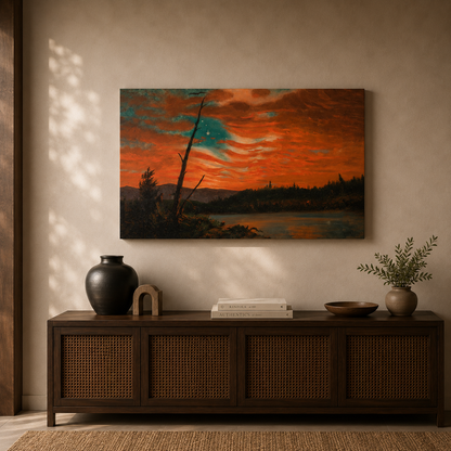 Our Banner in the Sky | Frederic Edwin Church, 1861 | Stretched Canvas Print