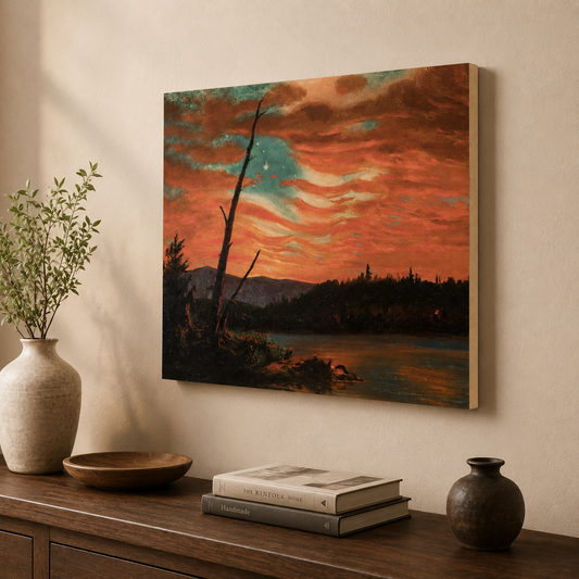 Our Banner in the Sky | Frederic Edwin Church, 1861 | Maple Wood Print