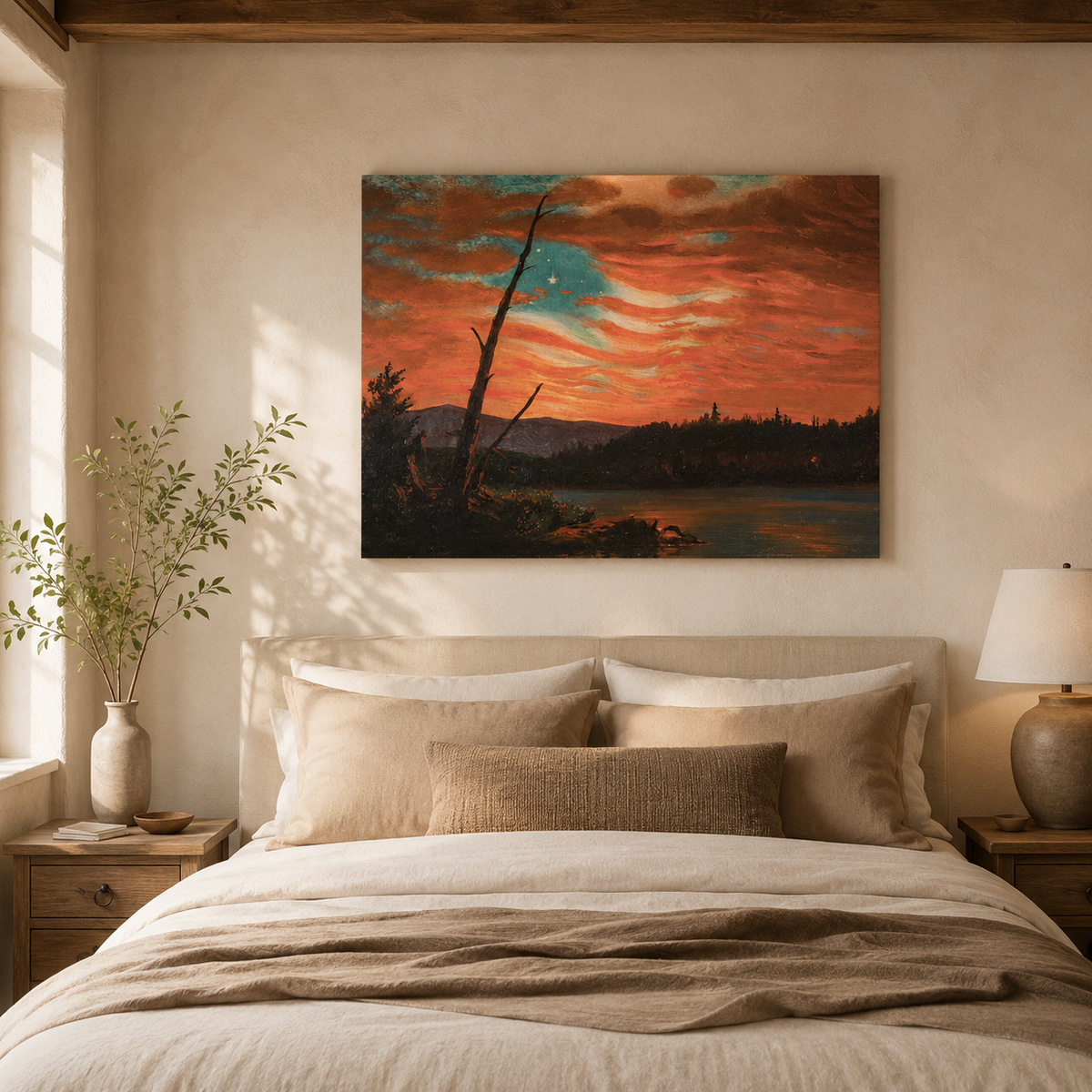 Our Banner in the Sky | Frederic Edwin Church, 1861 | Maple Wood Print