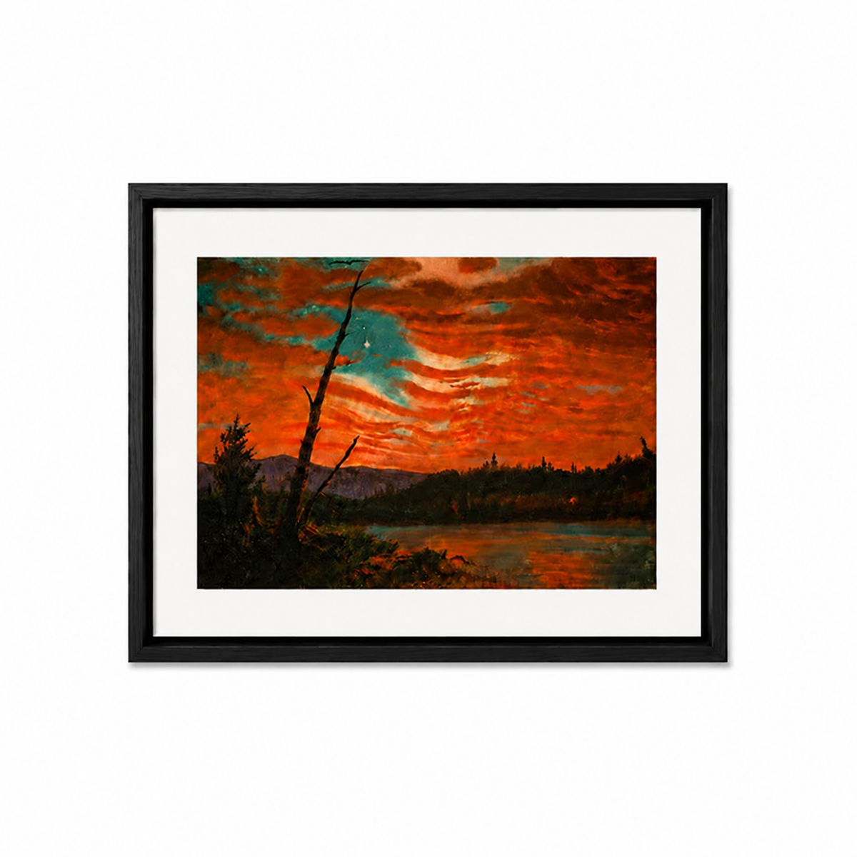 Our Banner in the Sky | Frederic Edwin Church, 1861 | Box Framed Print