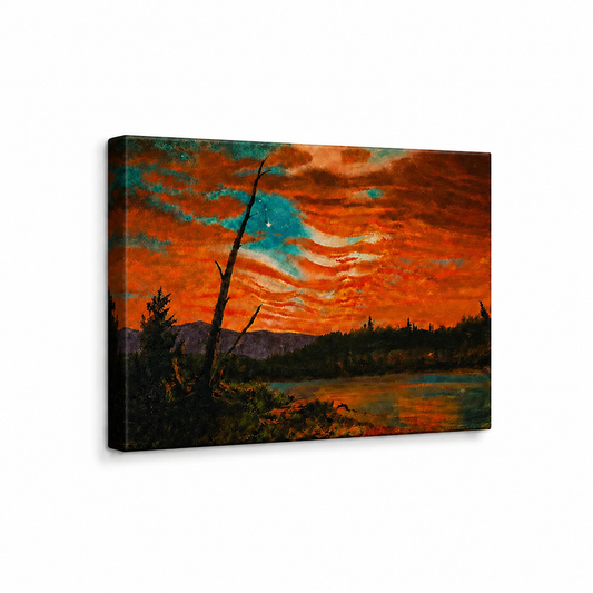 Our Banner in the Sky | Frederic Edwin Church, 1861 | Stretched Canvas Print