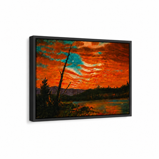 Our Banner in the Sky | Frederic Edwin Church, 1861 | Framed Canvas Print