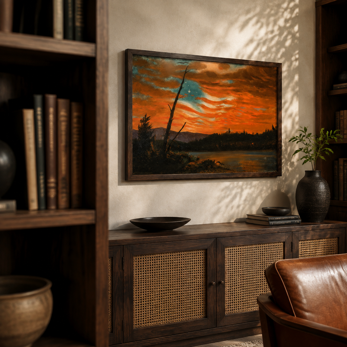 Our Banner in the Sky by Frederic Edwin Church, 1861 — Classic Framed Print