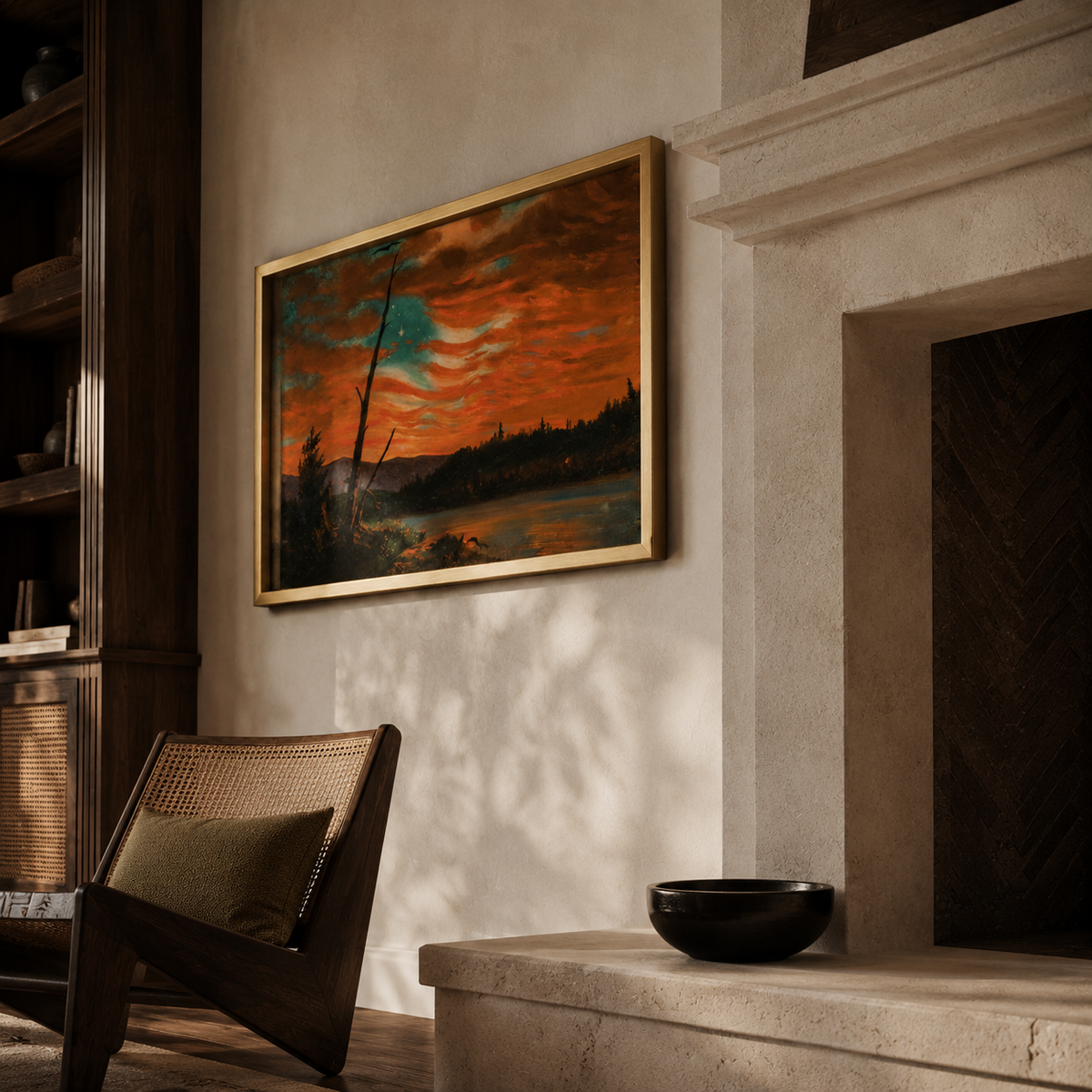 Our Banner in the Sky by Frederic Edwin Church, 1861 — Classic Framed Print