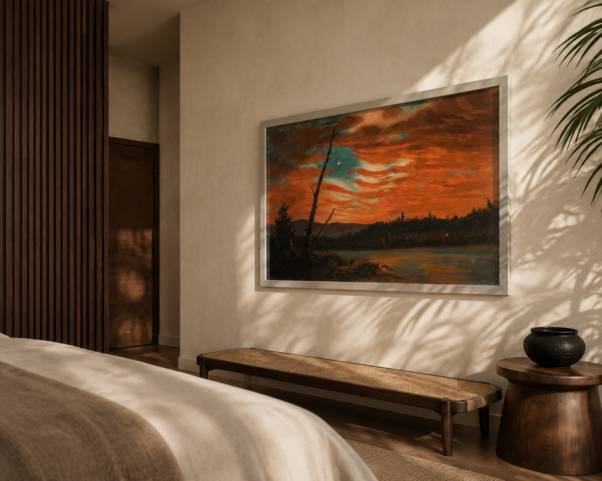 Our Banner in the Sky by Frederic Edwin Church, 1861 — Classic Framed Print