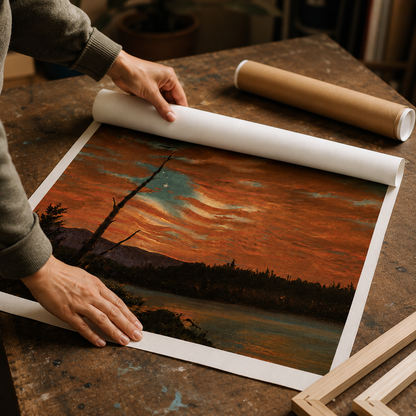 Our Banner in the Sky | Frederic Edwin Church, 1861 | Rolled Canvas Print